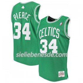 Herren NBA Boston Celtics Trikot Paul Pierce 34 Hardwood Classics Grün Swingman